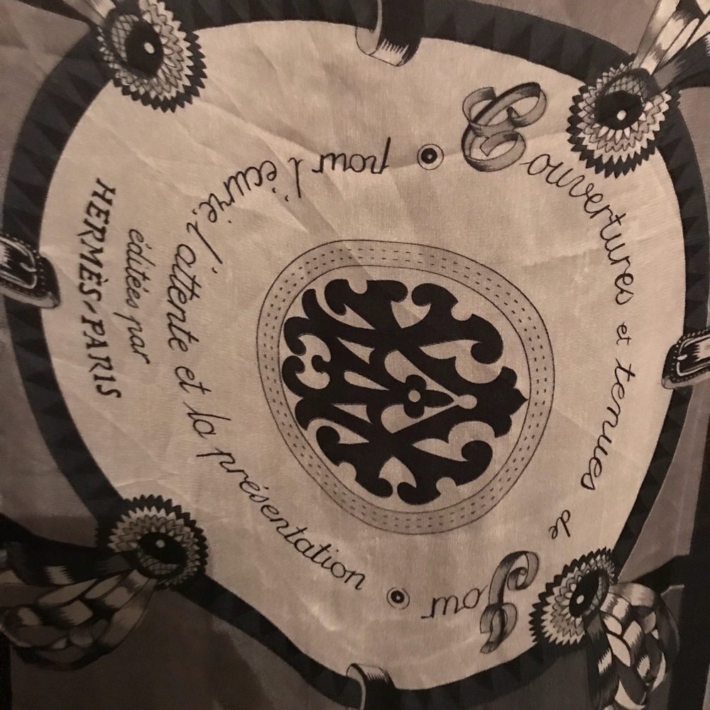 Hermes Equestrian silk scarf